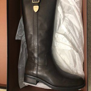 Coach Easton Semi-Matte Calf Boots, Chestnut, 7M